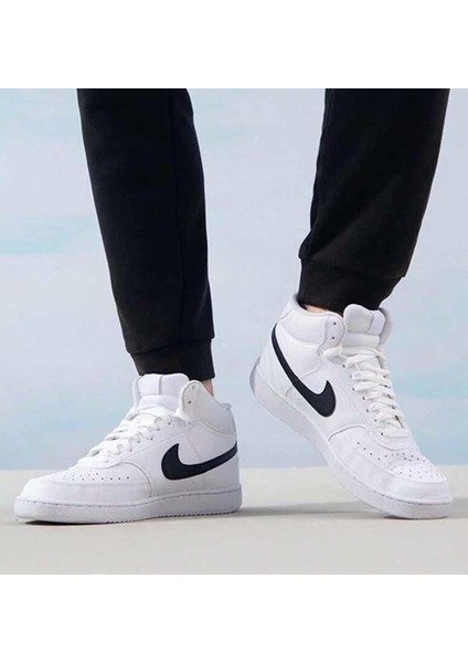 Court Vision Mid Nn Erkek Sneaker Ayakkabı DN3577-101-BEYAZ-SYH fiyatları