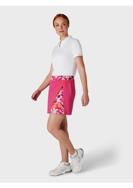 Geometric Floral Blocked Kadın Etek