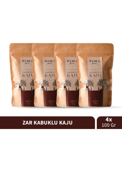 Premium Zar Kabuklu Kaju 4X100 gr