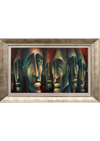 Gümüş Çerçeveli Paspartulu Tablo RS139