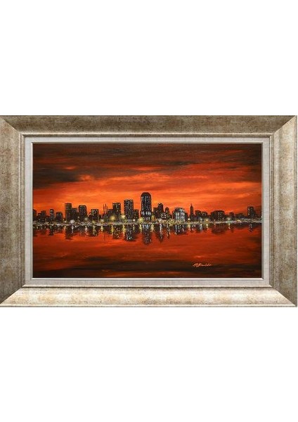 Gümüş Çerçeveli Paspartulu Tablo RS612