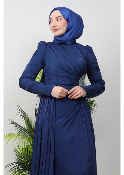 Deren Tesettür Abiye Lacivert indirimleri