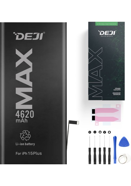 iPhone 15 Plus Mucize Batarya Deji 4620MAH - Yüksek Kapasite