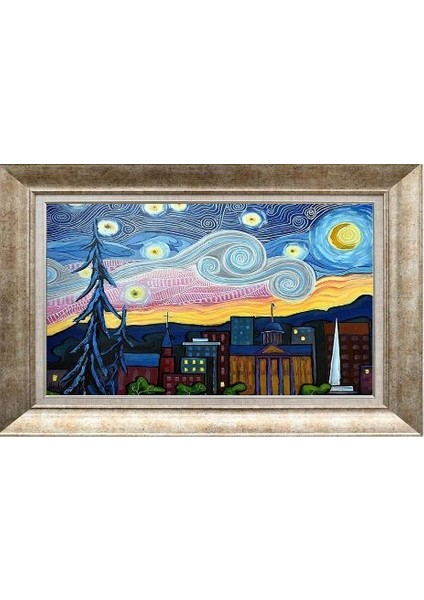 Gümüş Çerçeveli Paspartulu Tablo RS1310