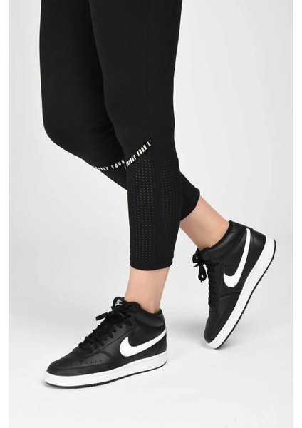 Wmns Court Vision Mid Kadın Sneaker Ayakkabı CD5436-001-SIYAH fiyatları