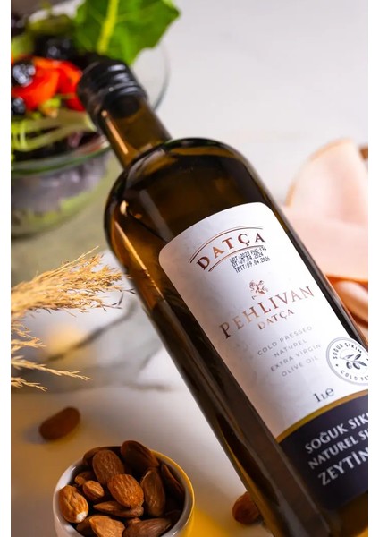 Soğuk Sıkım Naturel Sızma Zeytin Yağı Cam Şişe 1 Lt