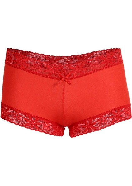 Kadın Pamuklu 2li Boxer Kırmızı 40265 fiyatları
