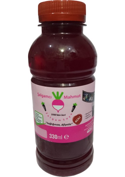 - 12 Adet 330 ML Havuçlu Natürel Tarsus Şalgamı (Acılı/Acısız)