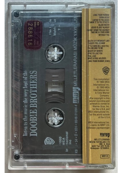 Doobie Brothers - Listen to the Music the Very Best of Kaset