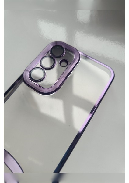 Samsung Galaxy S24 Fe Kılıf Logo Yeri Açık Kamera Lens Korumalı Renkli Kenarlı Şeffaf Silikon fiyatları
