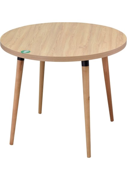 Argos Yuvarlak Mdf Beyaz Sabit Mutfak Masası - Q90 cm