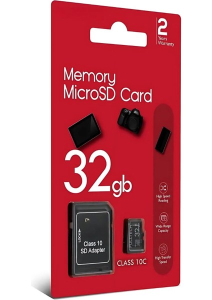 32 GB Micro Sd 130 Mb/sn Siyah Hafıza Kartı Telefon Kamera Tablet