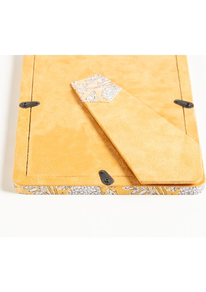 Noıda Baskılı Yapay Süet - Mdf - Cam - Kumaş: %100 Pamuk Çerçeve 17.30x23.50 Cm Sarı fırsatları