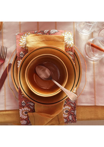 Dume Çelik Yemek Kaşığı 4X23X0.3 cm Mat Çikolata