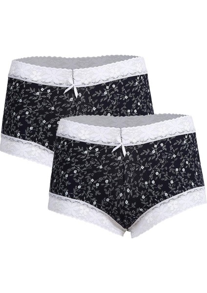 Kadın Pamuklu 2li Boxer Laci 40266