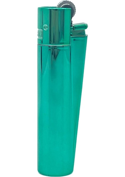 Clipper Özel Kutusunda Metal Çakmak - Metalik Turkuaz Parlak (Polish Metal Turquoise)
