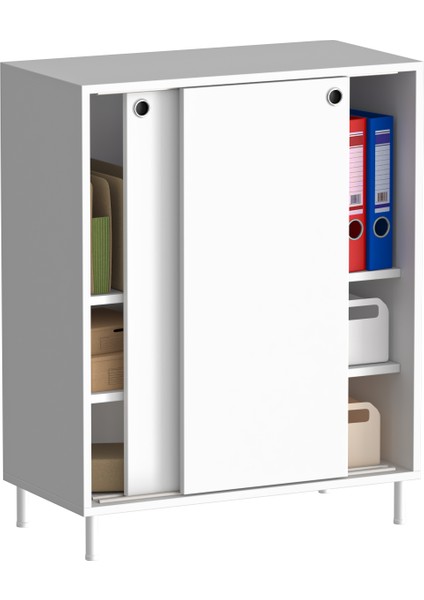 DSD-106-BEYAZ Sürgü Kapaklı Dosya Dolabı fiyatları