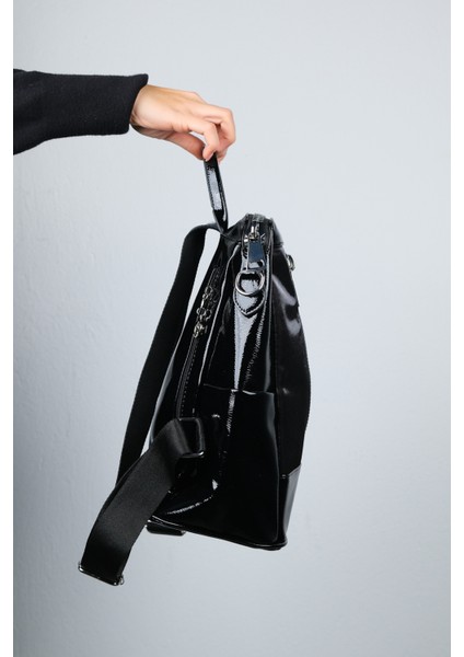 Anıs Siyah Simli Kadın Sırt Çantası fırsatları