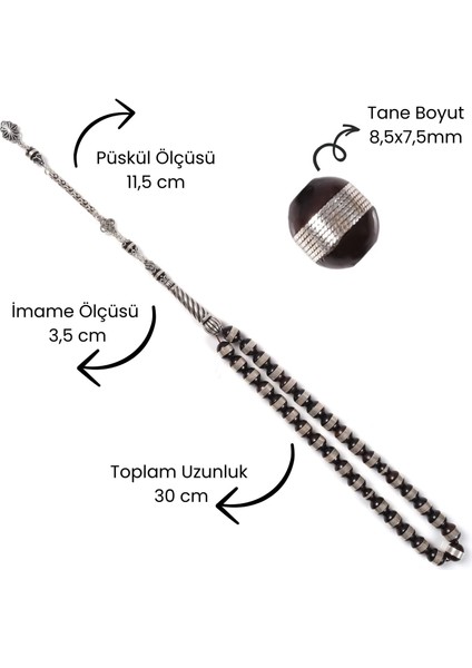 Sarmal 925 Ayar Gümüş Işleme Özel Işçilik Kuka Tesbih fırsatları