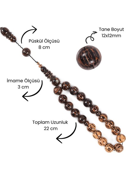Tropikal Vahşi Palmiye Ağacından Efe Tesbihi fiyatları