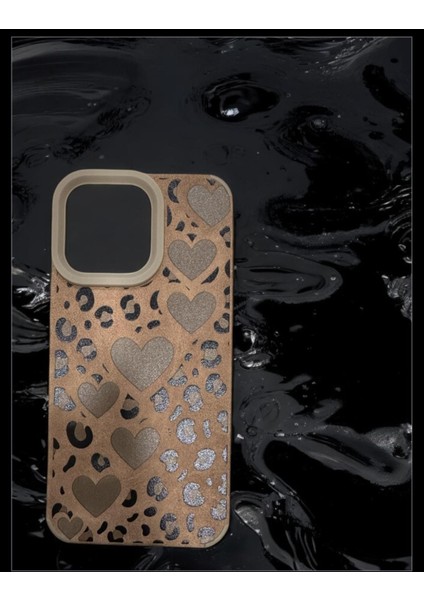 iPhone 15 Pro Max Kalplı Leopar Tam Korumalı Kılıf fiyatları