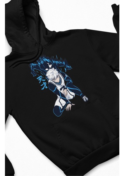 Bluelock Seishiro Nagi Kapüşonlu Sweatshirt, Unisex Oversize Anime Baskılı Hoodie