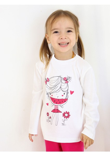 6 Ay-4 Yaş Kız Çocuk Pijama Takımı