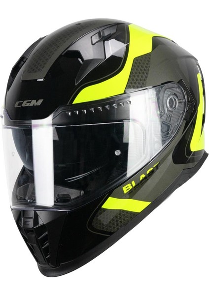 311R Blast Race Kapalı Motosiklet Kaskı Sarı-Siyah S