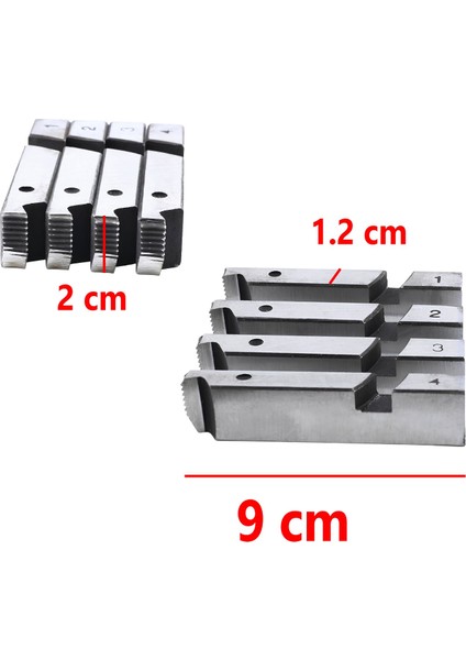 Metal Diş Açıcı Euromax EX75011 EX75013 EX75015 Pafta Tarak Yedek Diş Açma Tarağı 1/2" - 3/4" fiyatları