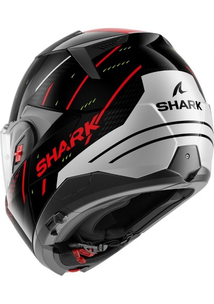 Oxo Rydger Kırmızı Çeneden Açılır Kask (Dar Kalıp) (Ece 22.06)