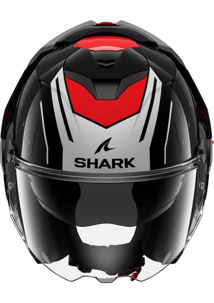 Oxo Rydger Kırmızı Çeneden Açılır Kask (Dar Kalıp) (Ece 22.06)