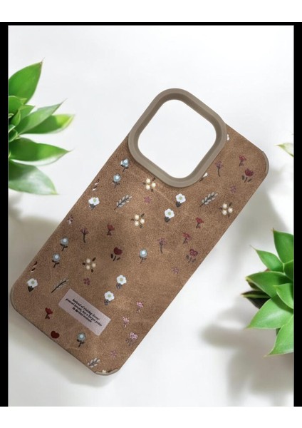 iPhone 15 Pro Max Çiçekli Tam Korumalı Kılıf