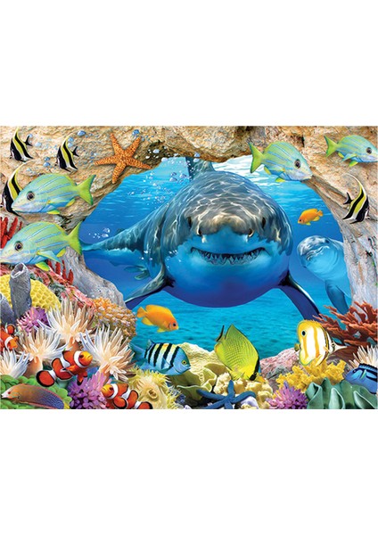 Okyanus Balıkları ve Köpekbalığı Selfie Çift Taraflı Puzzle 500 Parça 37526 fiyatları
