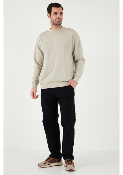 Regular Fit Bisiklet Yaka Pamuklu Içi Tüylü Yumuşak Şardonlu Sweat Erkek Sweat 5905255 fiyatları