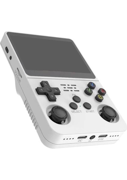 R36S Retro El Oyun Konsolu 3,5 Inç IPS Ekran 15 000 Oyun 64 GB Beyaz fırsatları