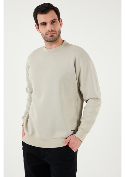 Regular Fit Bisiklet Yaka Pamuklu Içi Tüylü Yumuşak Şardonlu Sweat Erkek Sweat 5905255 indirimleri