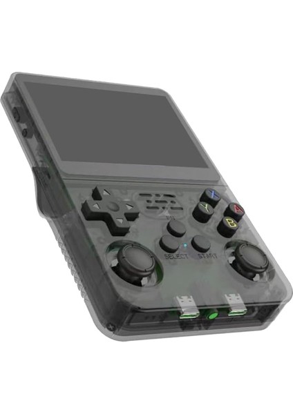 R36S Retro El Oyun Konsolu 3,5 Inç IPS Ekran 15 000 Oyun 64 GB Siyah