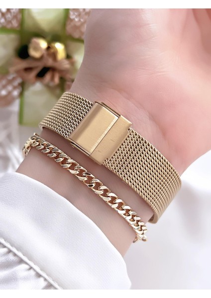 Kadın Kol Saati+Bileklik Özel Seri Çelik Kordon Kararma Renk Atma Yapmaz VS.BLKT.0077 modelleri