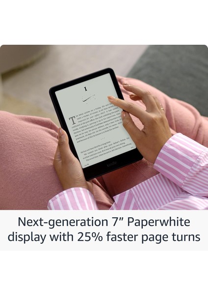 Kindle Paperwhite 6 (2024), 12. Nesil 7 inç 16 gb E-Kitap Okuyucu - Reklamlı