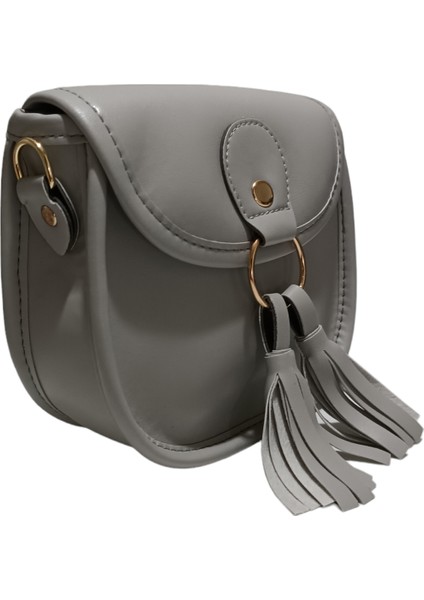 Elnes Kadın Gri Halka Püskül Detaylı Omuz Çanta fiyatları