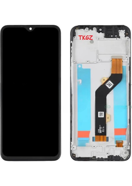 Infinix Hot 10T Uyumlu LCD Ekran Dokunmatik Servis Orijinali Çıtalı Full