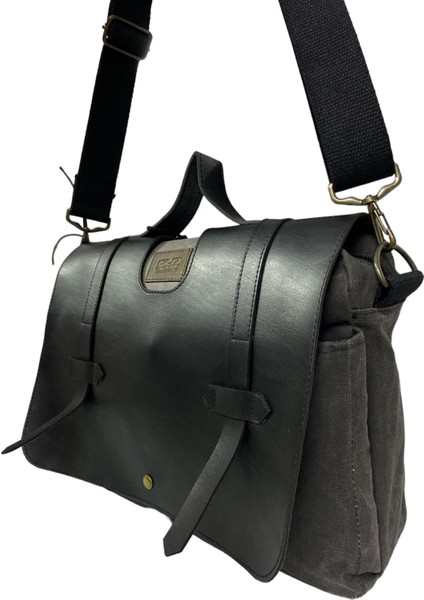 Kanvas Su Geçirmez Unisex Disayn Okul Gezi Iş Outdoor Postacı Çantası 35 cm x 24 cm