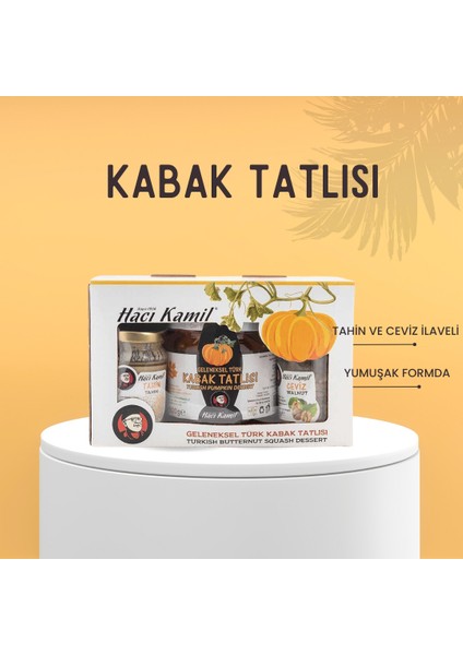Kabak Tatlısı 500gr+Tahin 80gr+Ceviz içi 40gr
