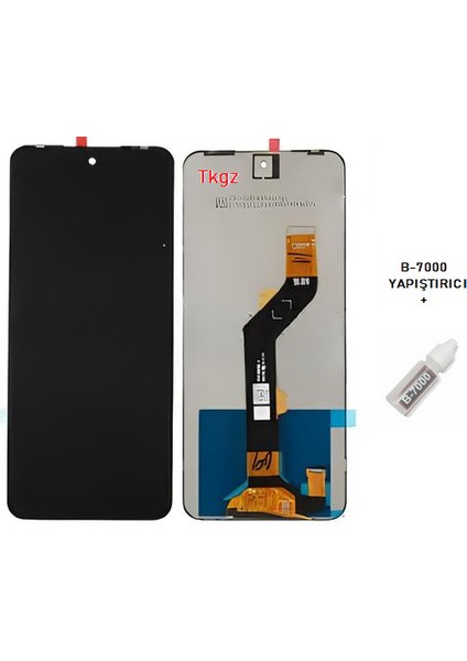 Tecno Spark Go 2023 Uyumlu LCD Ekran Dokunmatik Servis Orijinali + B-7000