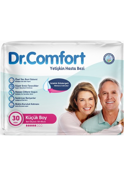 Yetişkin Hasta Bezi Bel Bantlı Tekstil Yüzeyli S - Küçük - Small 90 Adet (3pk*30) fiyatları