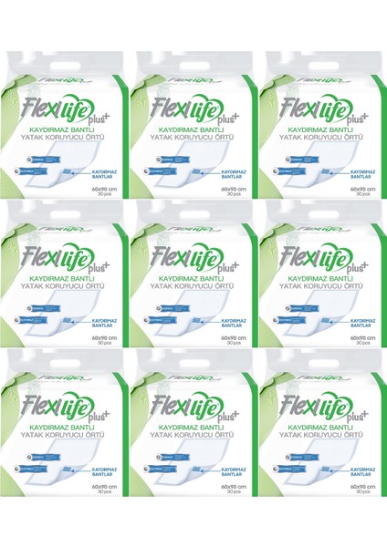 Fle x i Life Hasta Alt Açma Yatak Koruyucu Örtü 60*90 cm Kaydırmaz 270 Adet (9pk*30)