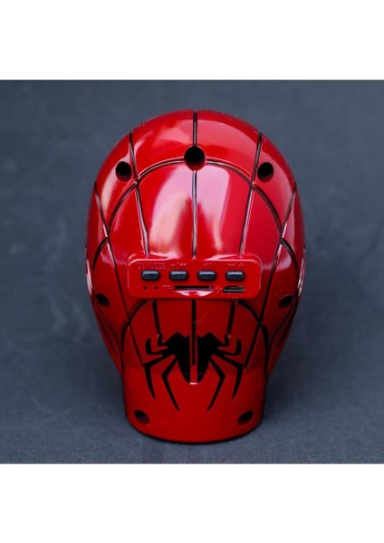 Spiderman Örümcek Adam Kablosuz Bluetooth Hoparlör Stereo Hoparlör LED Işık