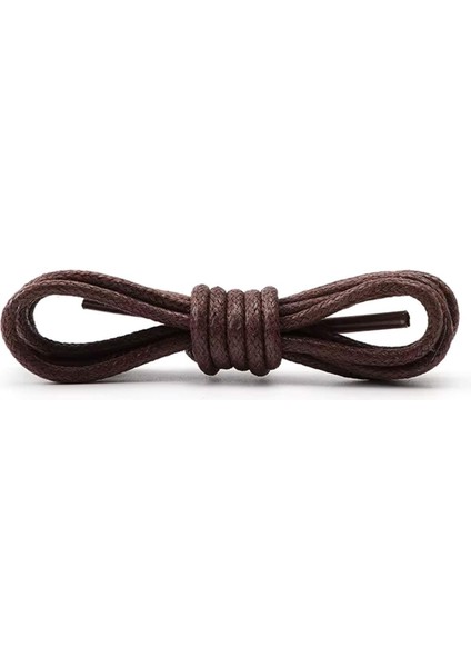 90 cm Kahverengi Mumlu Klasik Ayakkabı Bağcığı