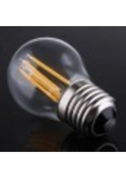 6 Watt Mini Top Ampul LED Filament G45 Şeffaf Cam Rustik Ampul E27 Duy 3000K Gün Işığı 6 Adet