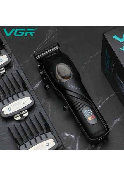 Profesyonel Şarjlı Saç Kesme Makinesi V-269 - LED Ekran, 9000 Rpm Motor, Dlc Kaplı Bıçaklar fiyatları